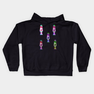 Retro Holographic lava lamp magnet multicolor Kids Hoodie